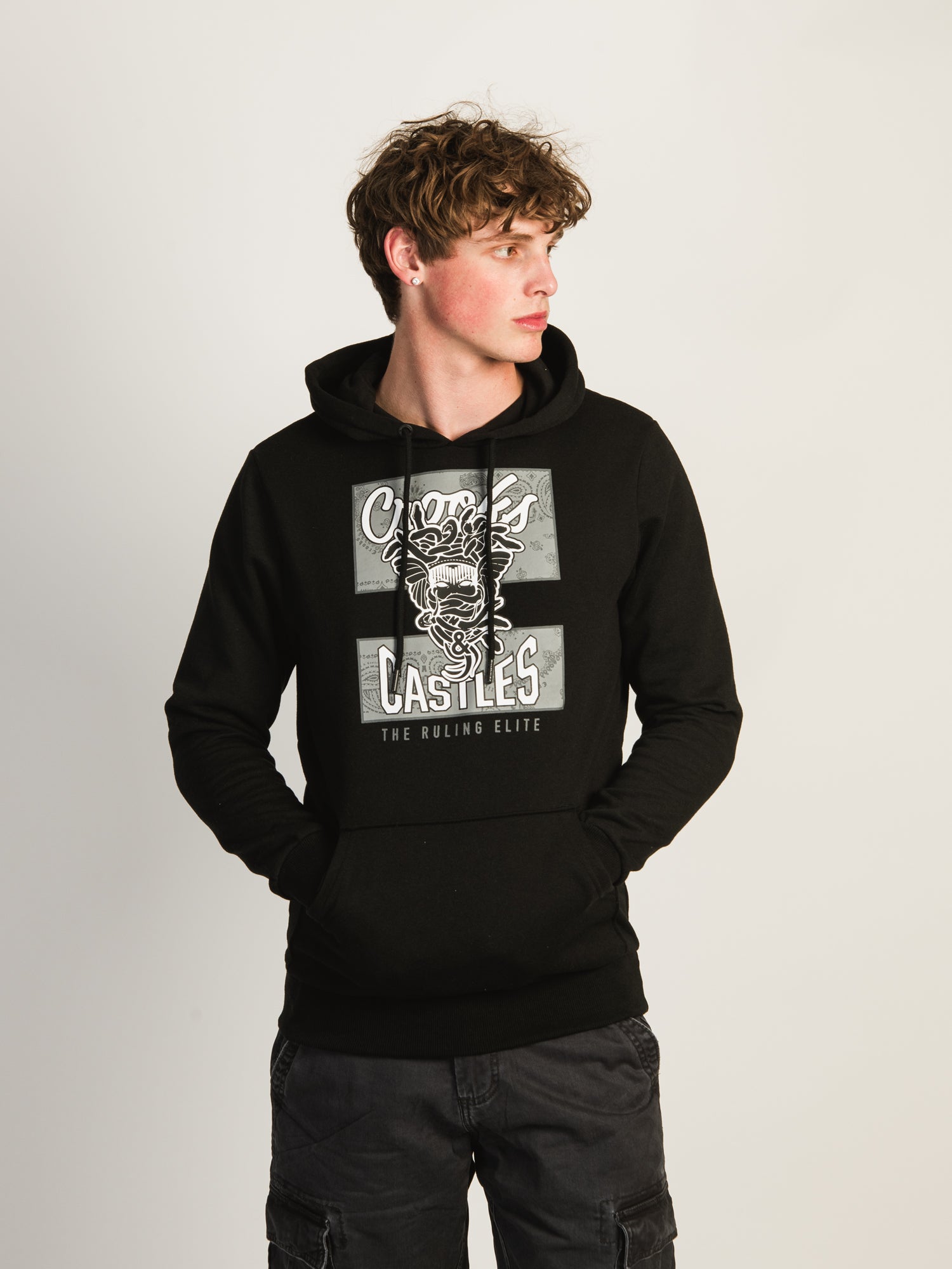 CROOKS & CASTLES GOTHIC MEDUSA PULLOVER HOODIE