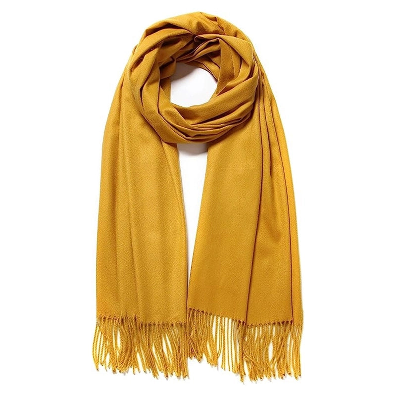 Double-sided Cashmere-like Autumn And Winter Couple Mid-length Warm  Sweet Women's Scarf Shawl