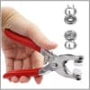 METAL SNAP BUTTONS WITH FASTENER PLIERS TOOL KIT