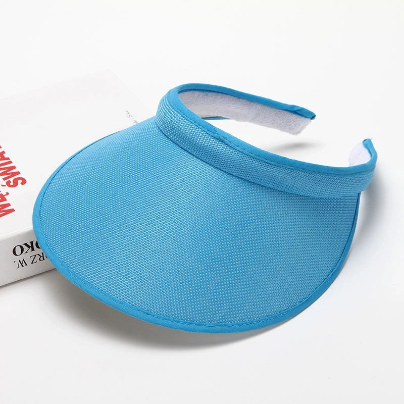 Women's Minimalist Solid Color Flat Eaves Straw Hat