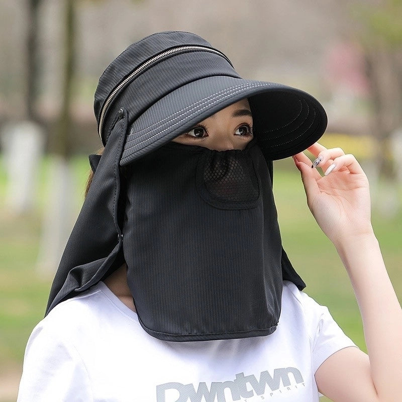Women's Minimalist Solid Color Big Eaves Sun Hat