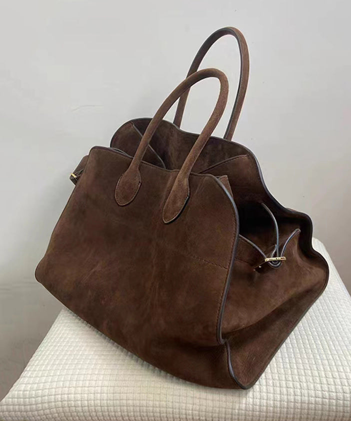 2024 New Brown Large Capacity Handbag