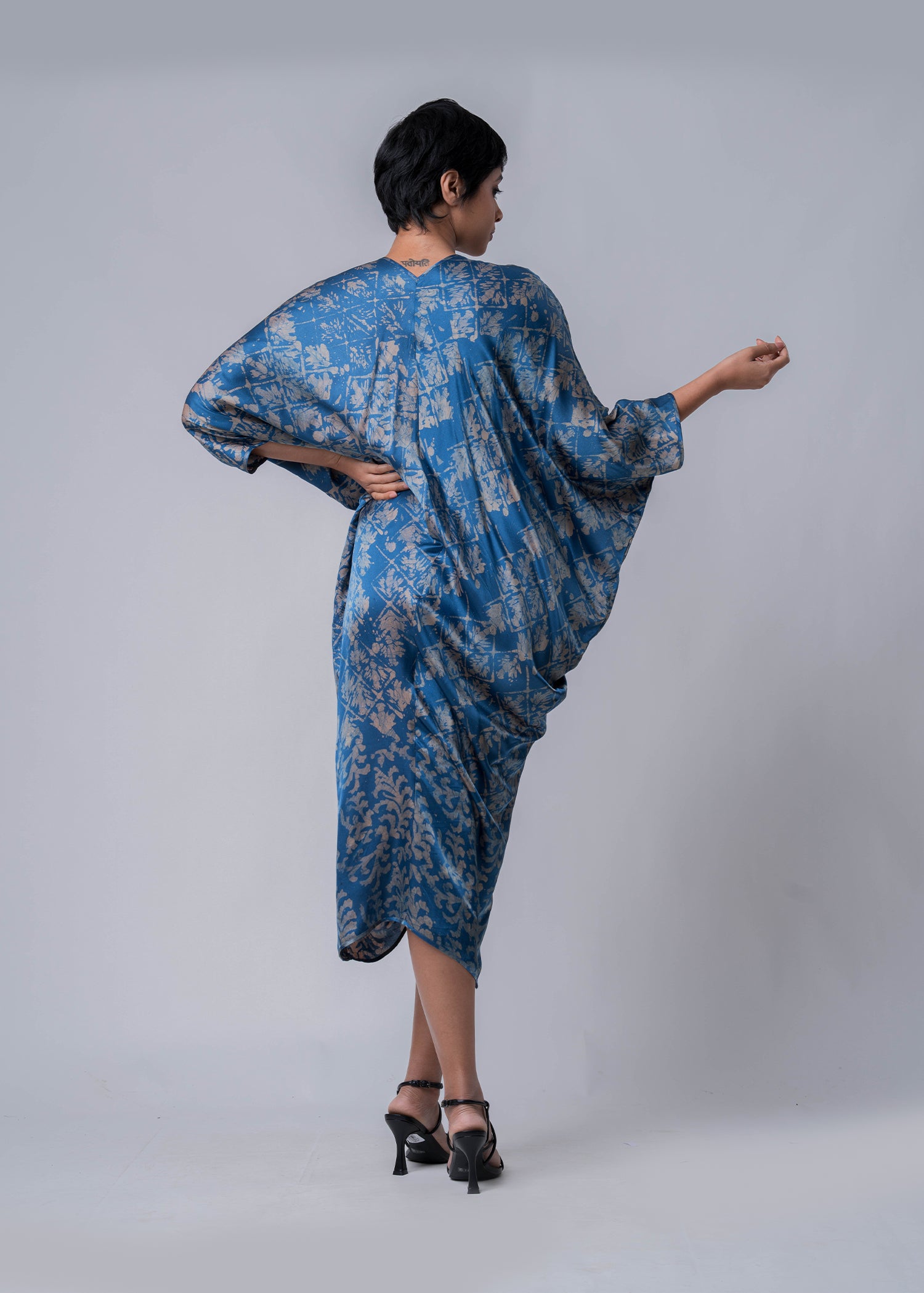 Front Rouched Kaftan Dress