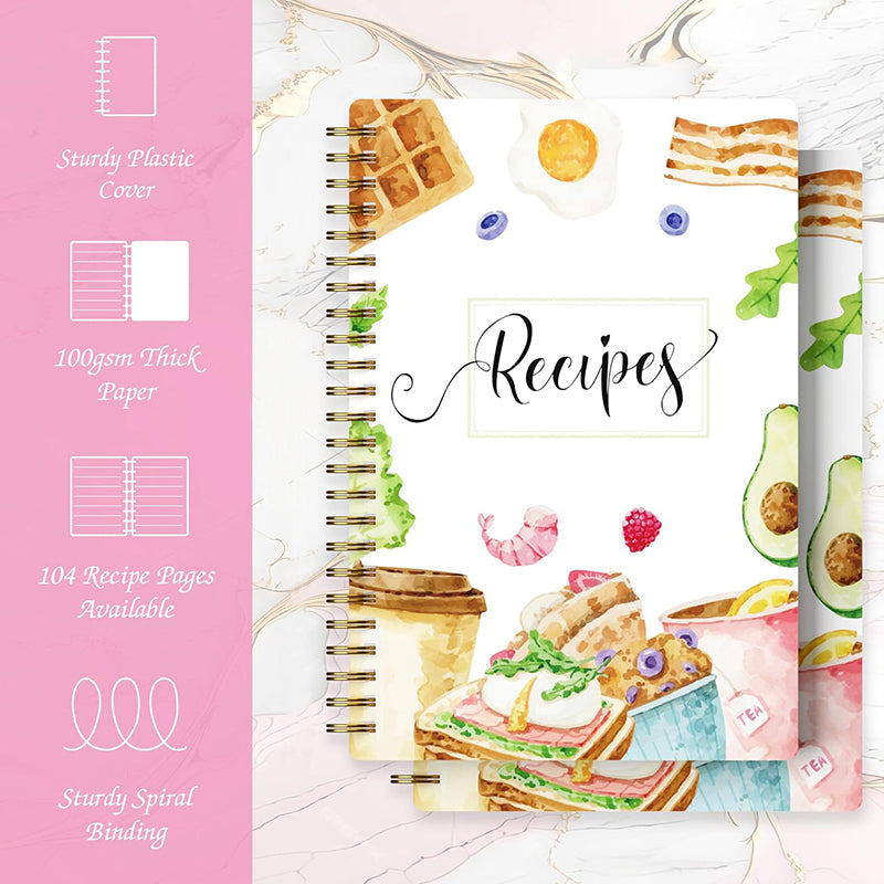 Personal Blank Recipe Notebook