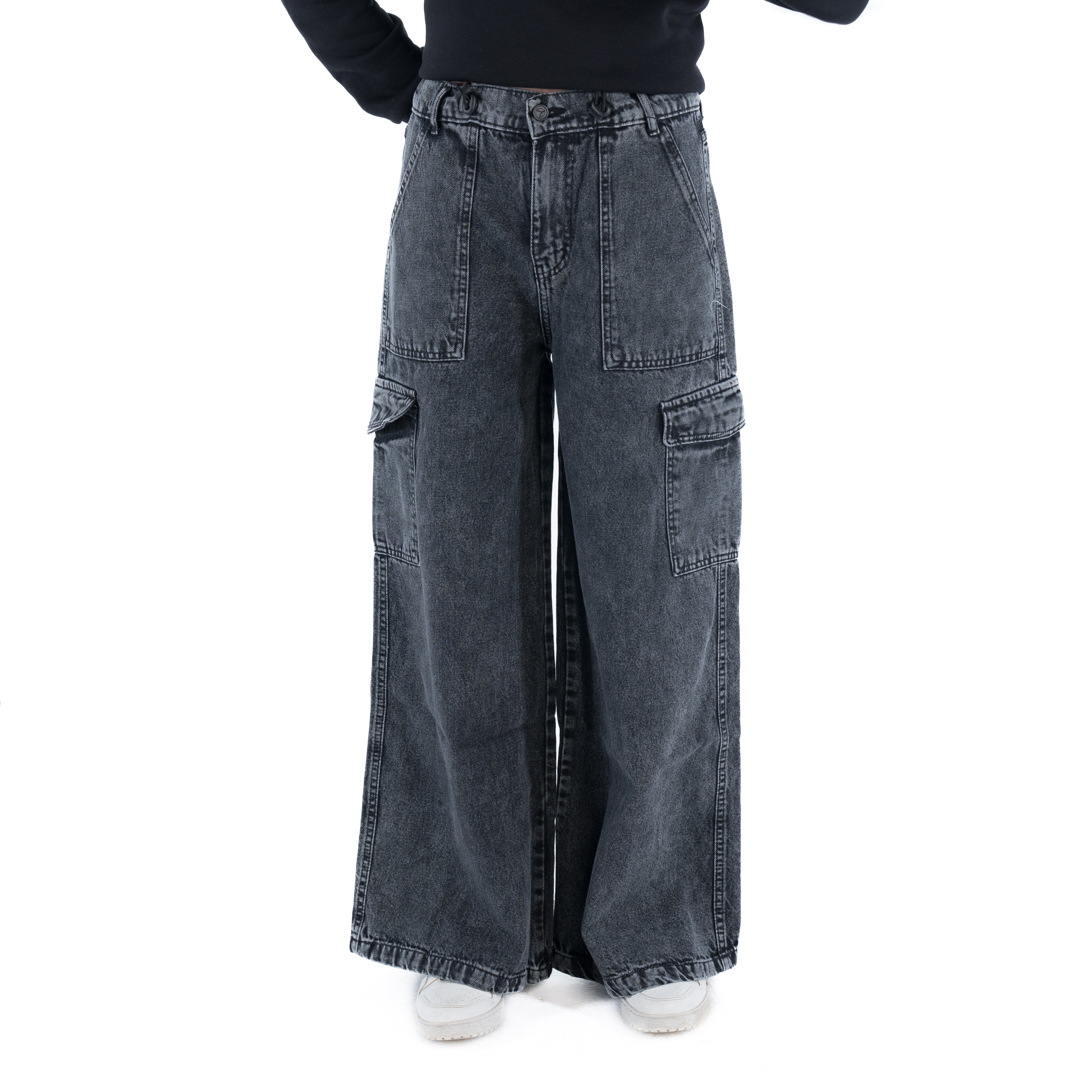 Women Wide Leg Denim Pants
