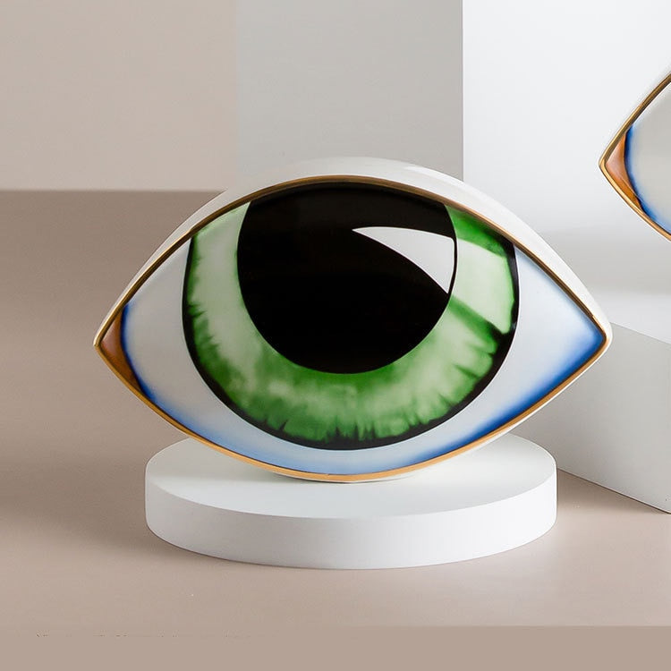 Ceramic Eye Sculpture