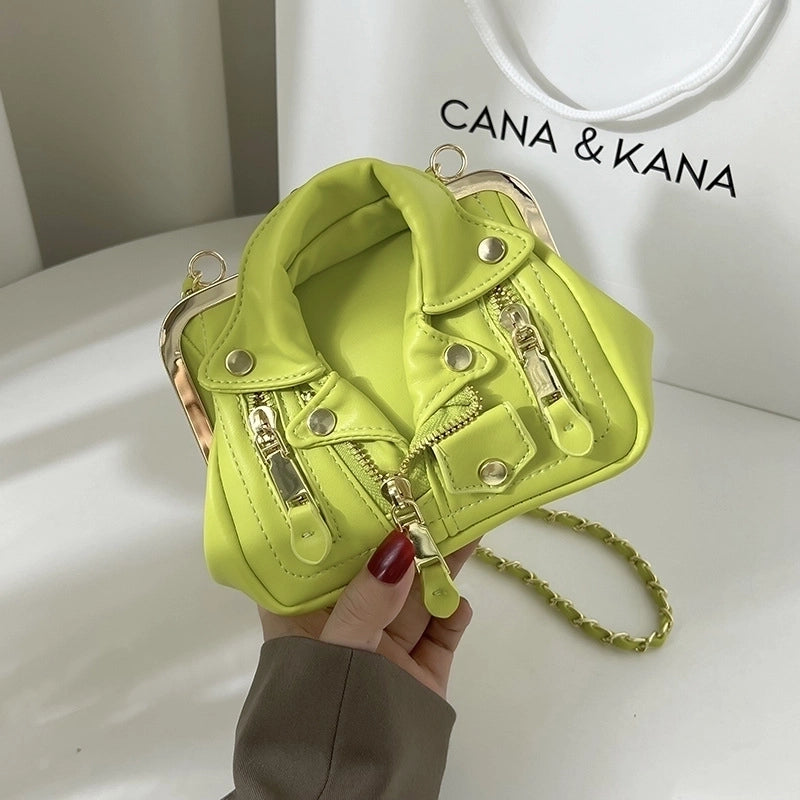 Women's Pu Leather Punk Square Bag