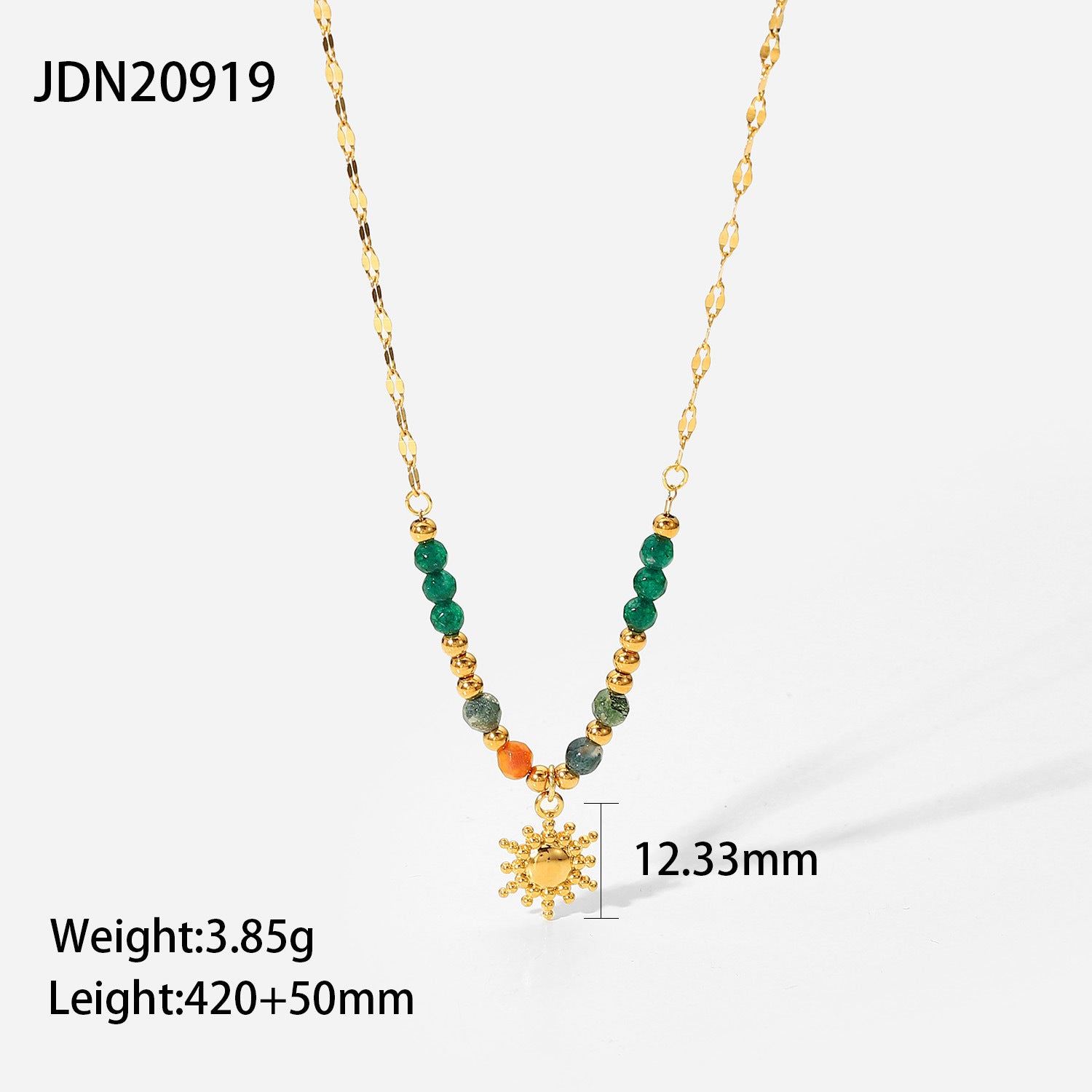 Jie Ding Titanium Steel Necklace Accessories Bohemian Clavicle Chain Holiday Stainless Steel Necklace