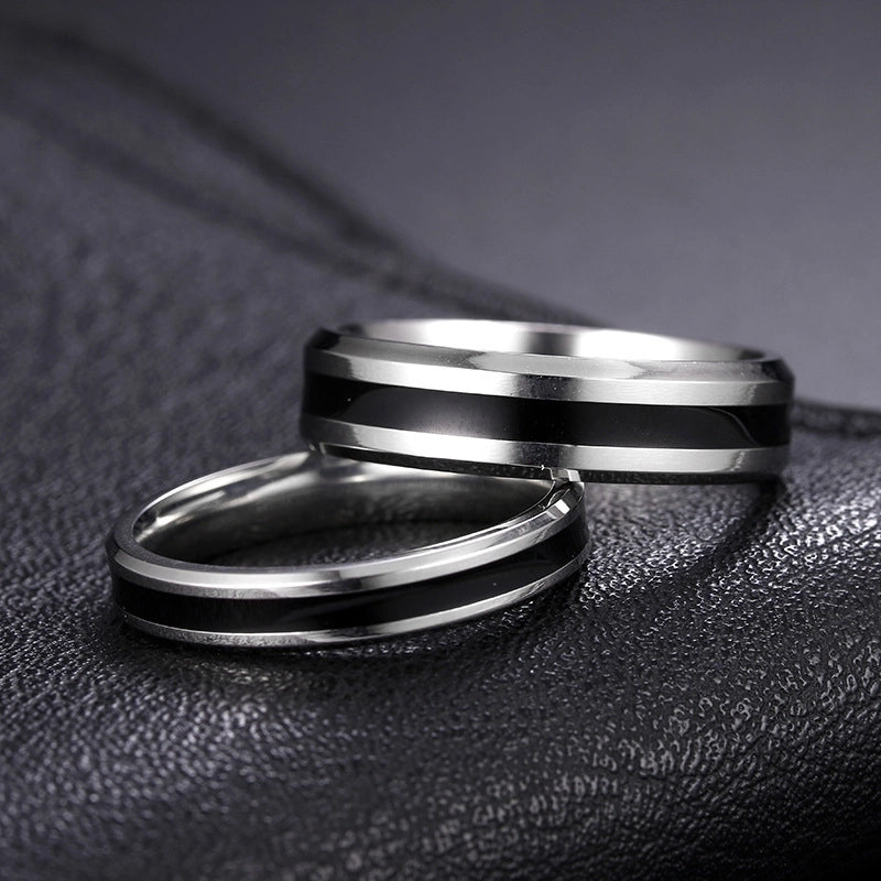 Minimalist Letter 201 Stainless Steel No Inlaid