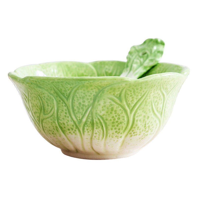 Creative Ceramic Bowl Fruit Bowl Vegetable Salad Bowl Children's Bowl Student Bowl Dessert Bowl Household Tableware