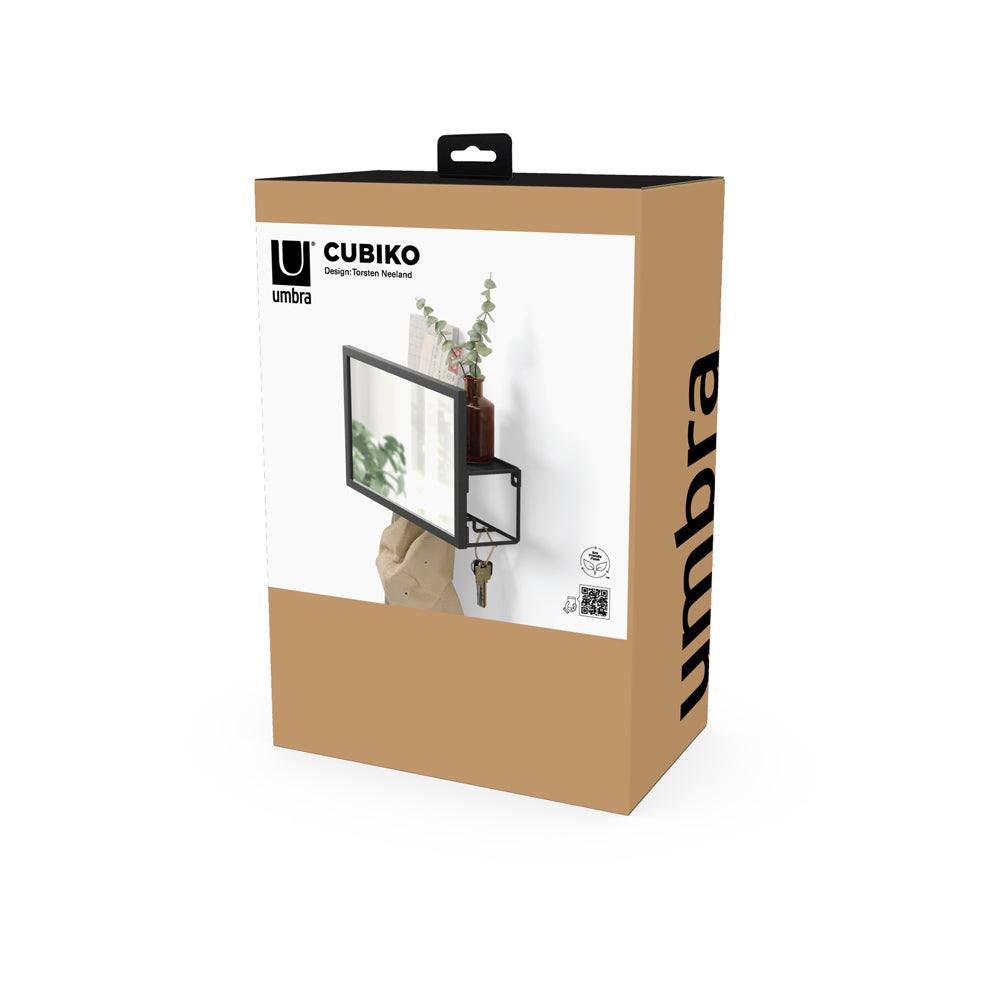 Cubiko Mirror and Organiser - Black