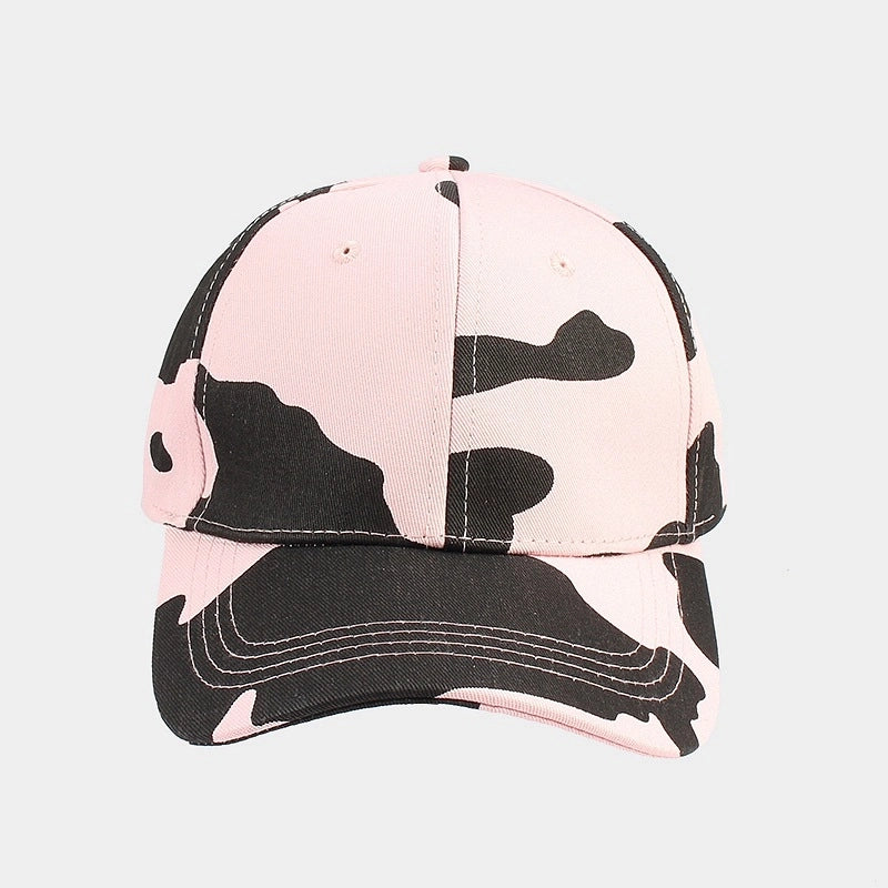 Women's Fashion Zebra Printing Curved Eaves Baseball Cap