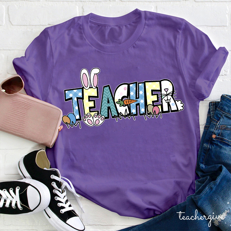 Happy Easter Bunny Teacher T-Shirt