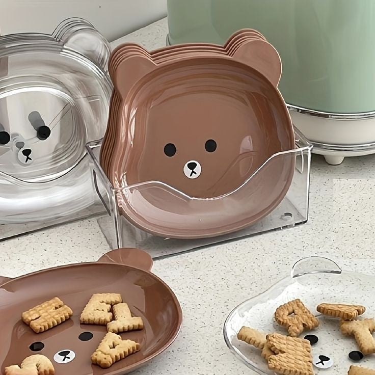 8 PIECES BEAR SNACKS PLATE