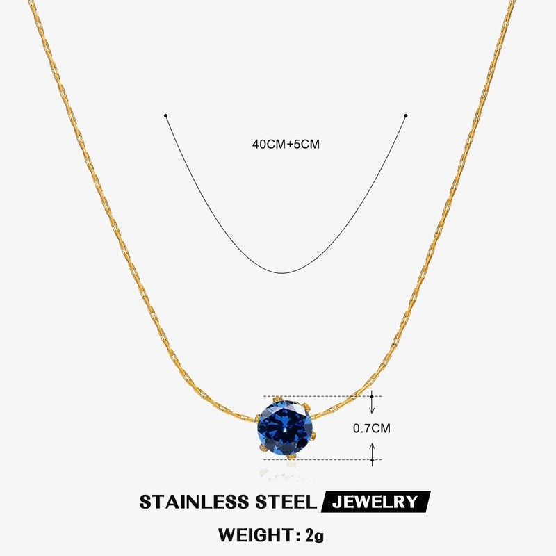Elegant Geometric 304 Stainless Steel Plating Pendant Necklace