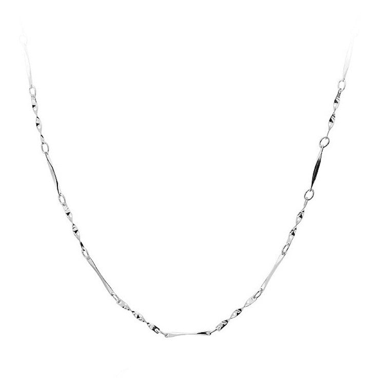 Women Minimalist Metal Heart Silver Electroplating Necklaces
