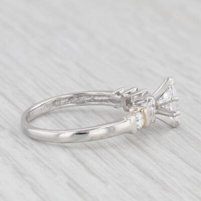 Vintage 0.65ctw Marquise Diamond Engagement Ring 950 Platinum Size 6