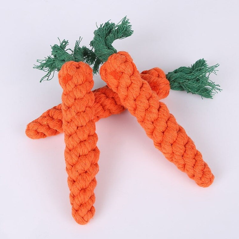 Carrot Shaped Knot Ropes Toys