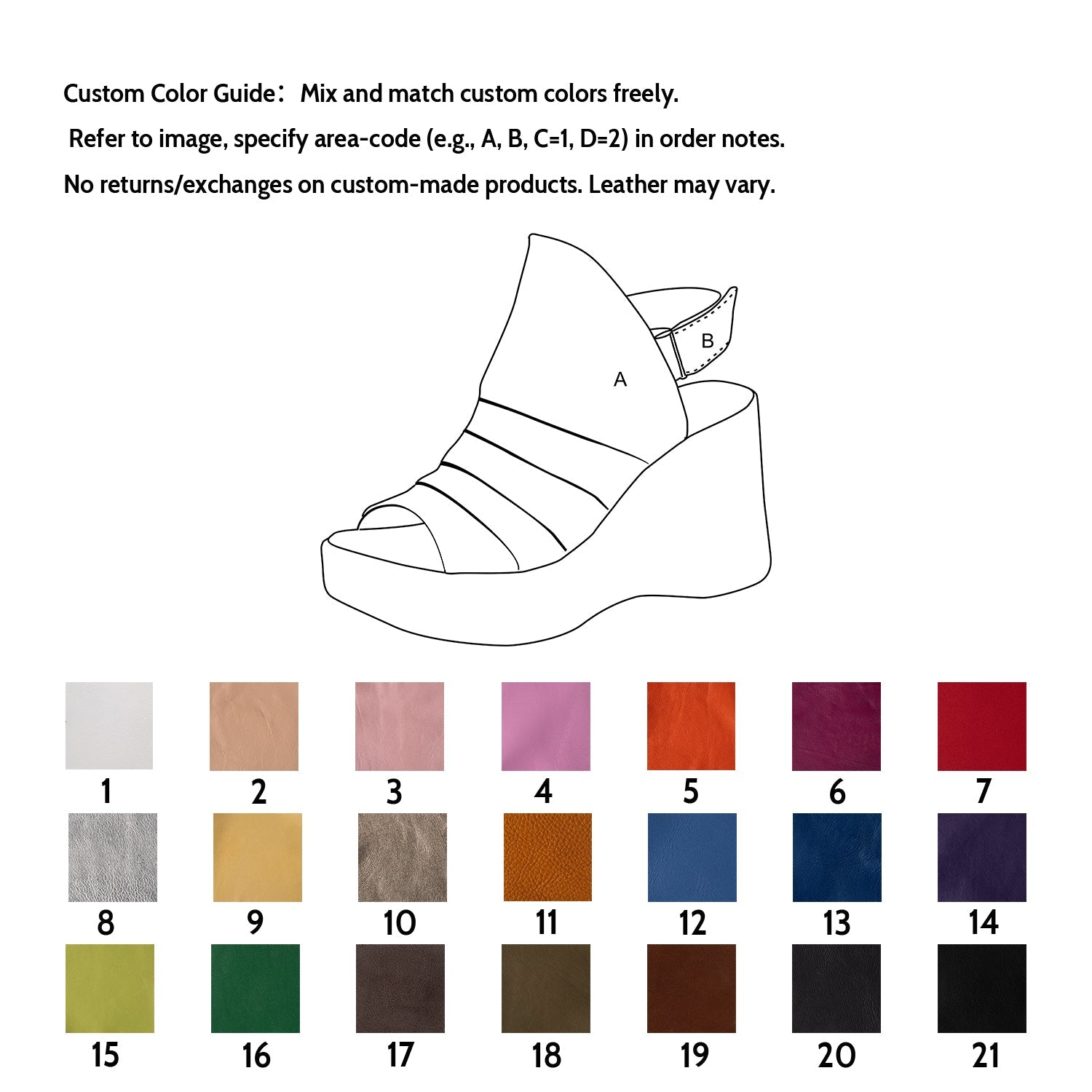 Handmade High Heel Gladiator Sandals Slingback Peep Toe Fold Design 90mm Wedges in White/Black