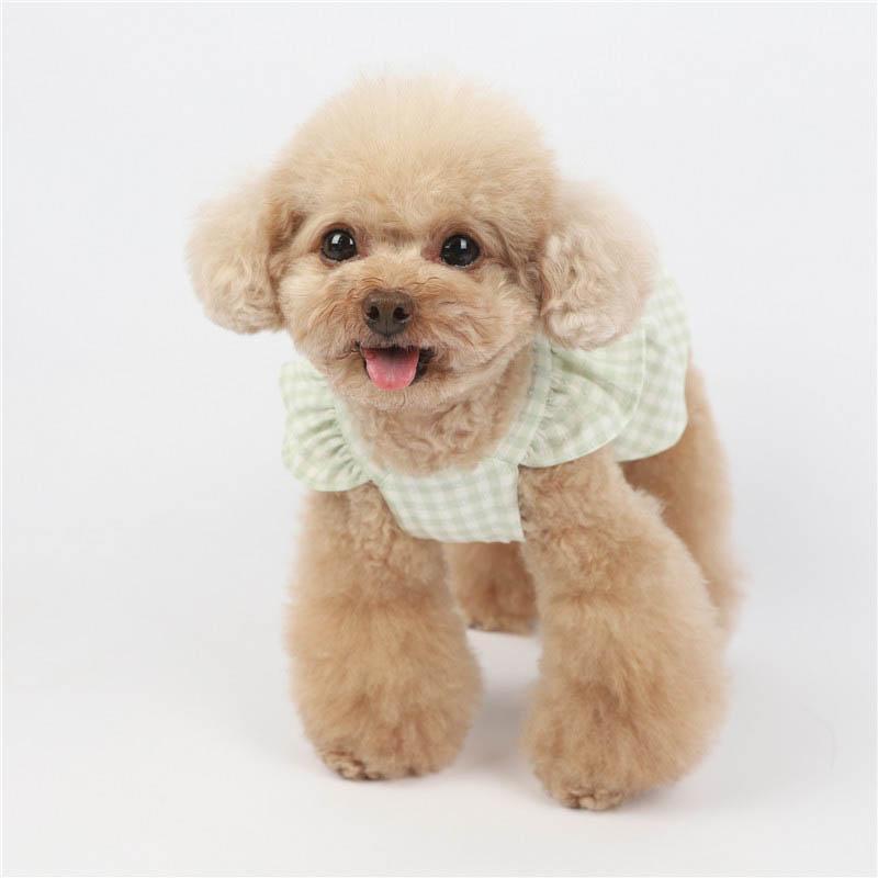Plaid Bow Puppy Dresses