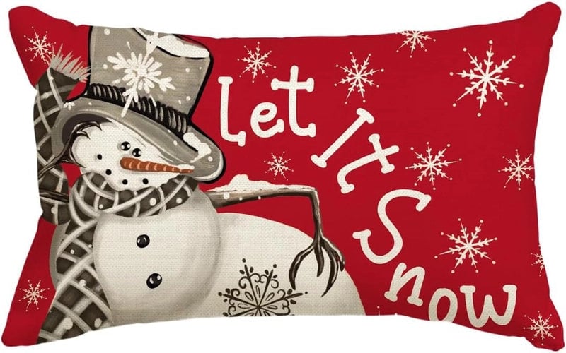 Christmas Vacation Letter Linen Pillow Cases Couch & Sofa Decor