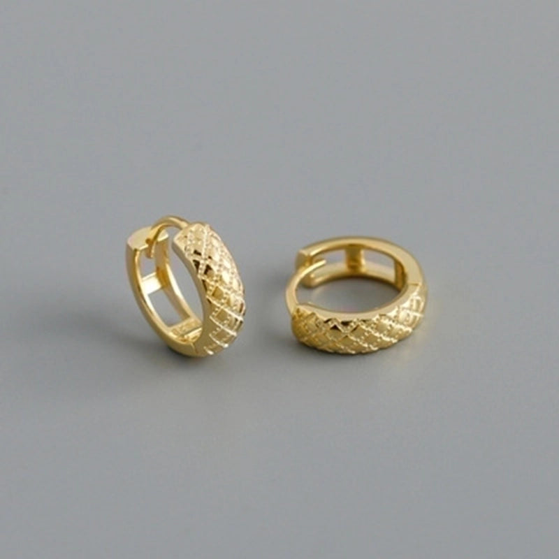 2 Pieces Minimalist Geometric Copper Plating Ear Studs 1 Pair