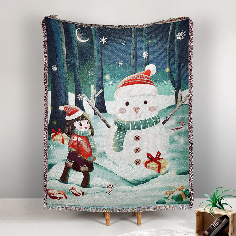 Casual Elegant Cute Elk Cotton Polyester Blanket Couch & Sofa Decor