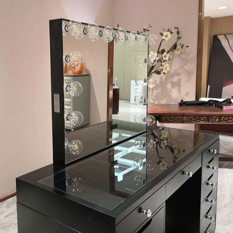 🔥Limited Sale🔥 Vanity Table with Hollywood Mirror