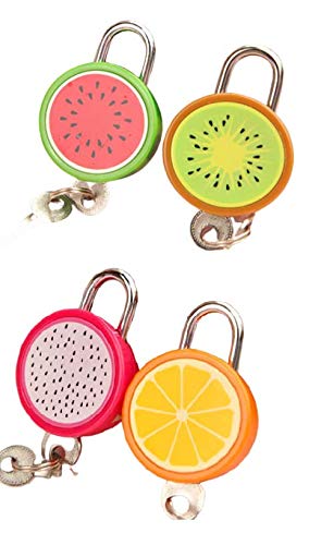 Cute Fruit Shape Metal Travel Suitcase Press Lock With Keys