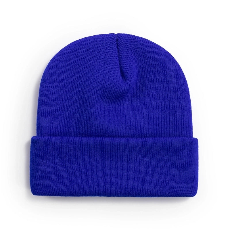 Unisex Minimalist Solid Color Eaveless Wool Cap
