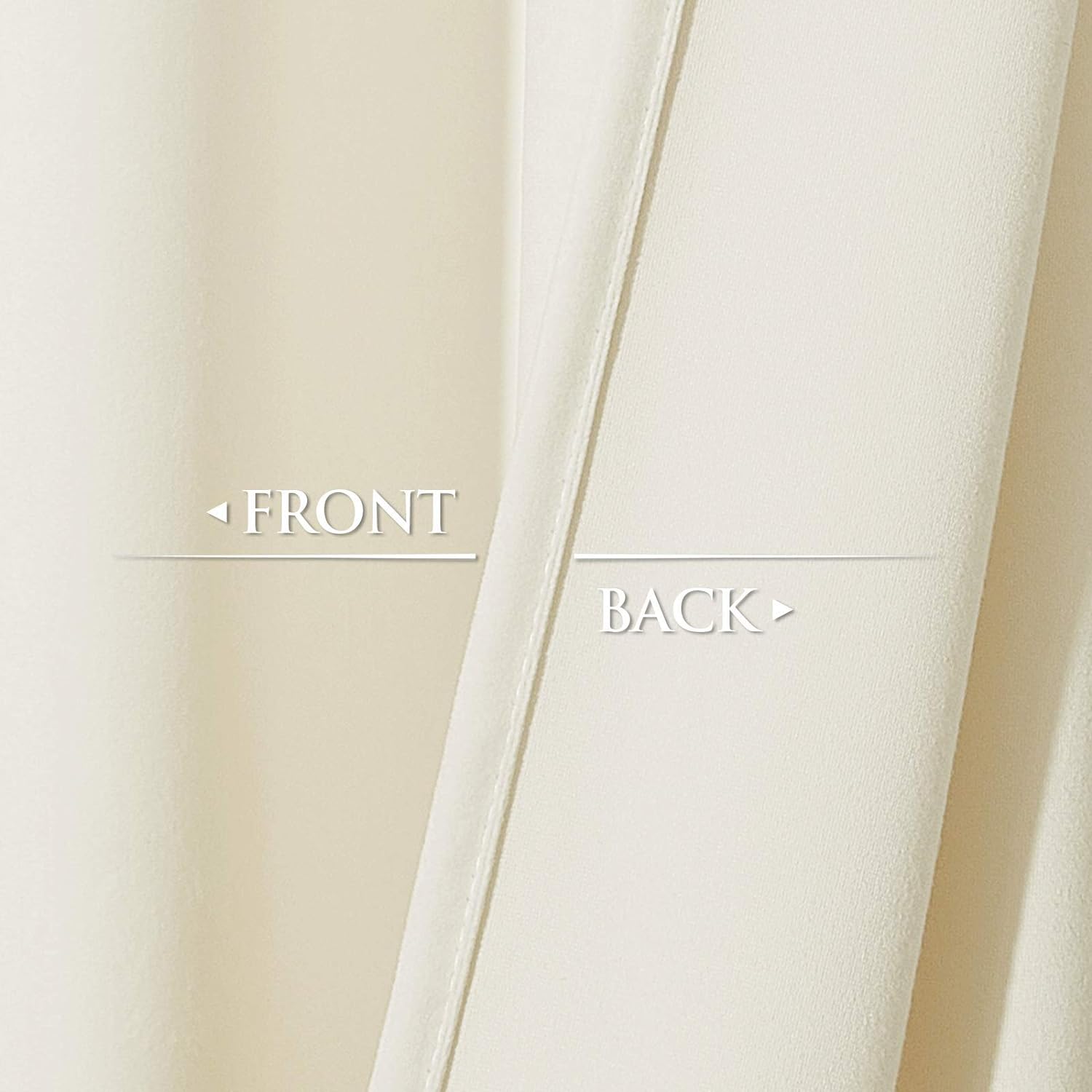 Off White-Velvet Window Curtains (Ultra Soft)