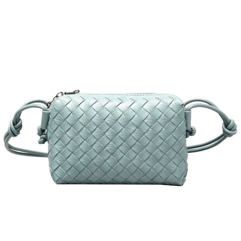 Women's Small All Seasons Pu Leather Solid Color Classic Style Square Zipper Shoulder Bag