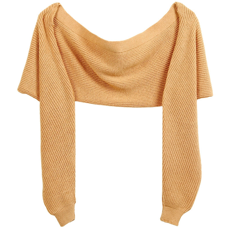 Unisex Casual Minimalist Solid Color Acrylic Shawl