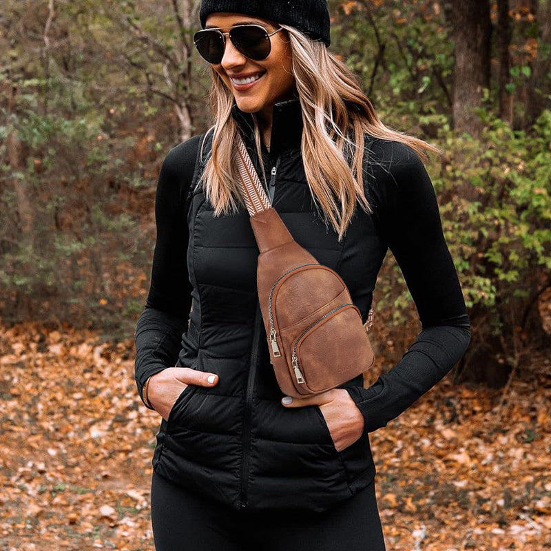 Small Faux Leather Women's Sling Bag
