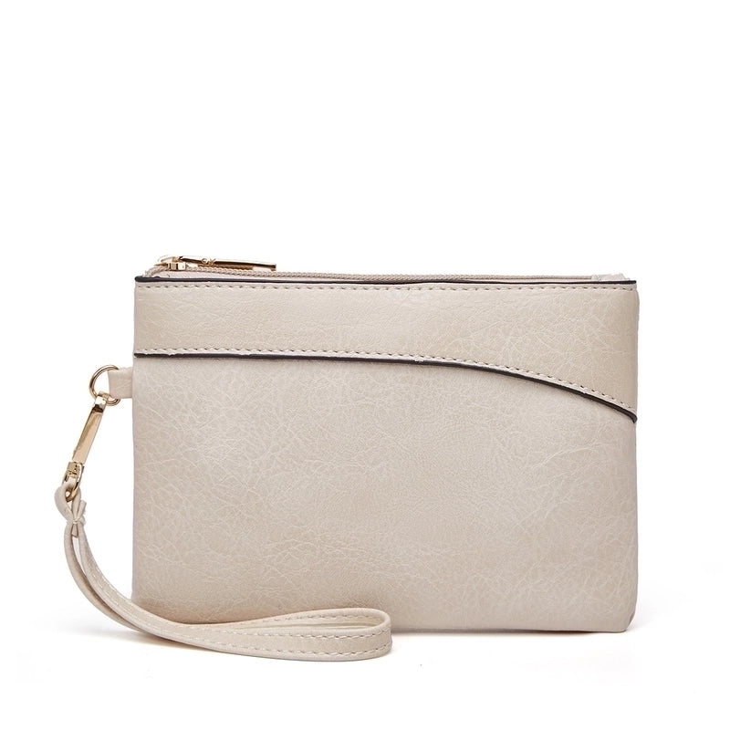 Women's Medium All Seasons Pu Leather Solid Color Fashion Square Zipper Tote Bag