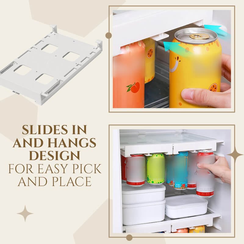 🔥HOT SALE🔥Hanging Soda Can Storage Rack For Fridge