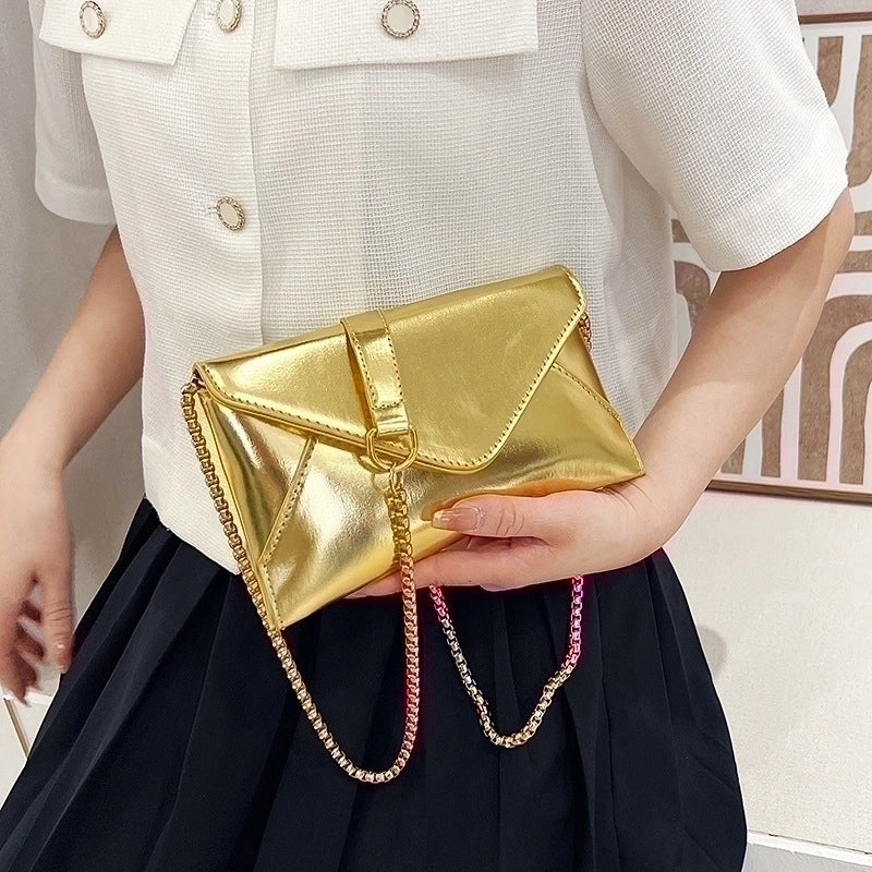Laser Small Bag Women's Bag New Fashion Candy Color Small Square Bag Women's Chain Shoulder Bag Messenger Bag