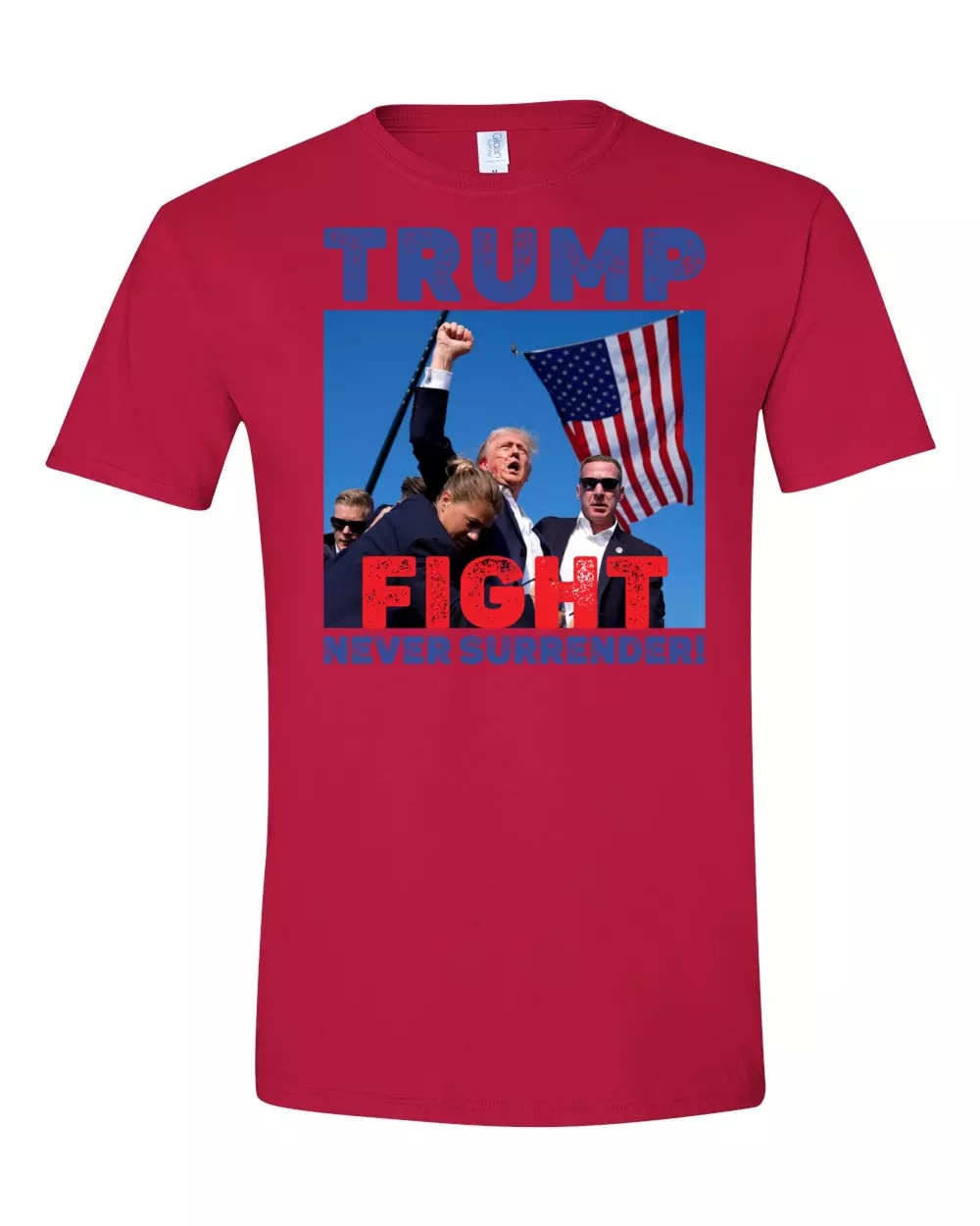 Donald Trump Shot T-Shirt -FIGHT, NEVER SURRENDER!!,TRUMP 2024 Support T-Shirt