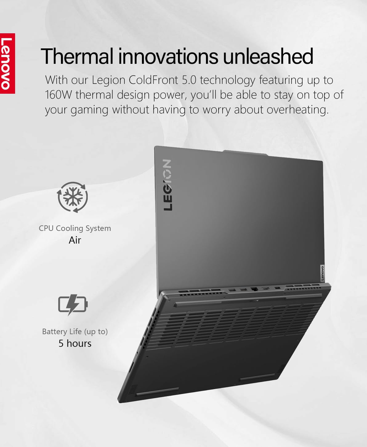 Lenovo Legion Slim 5 Gaming, 165Hz IPS, 32GB RAM 1TB almacenamiento, AMD Ryzen 7 7840HS (5.10GHz), NVIDIA GeForce RTX 4060, KB retroiluminada, Wi-Fi, Windows 11, gris tormenta, W/GaLiMu