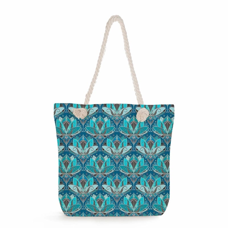 Women's Medium Linen Flower Vintage Style Classic Style Square Zipper Shoulder Bag