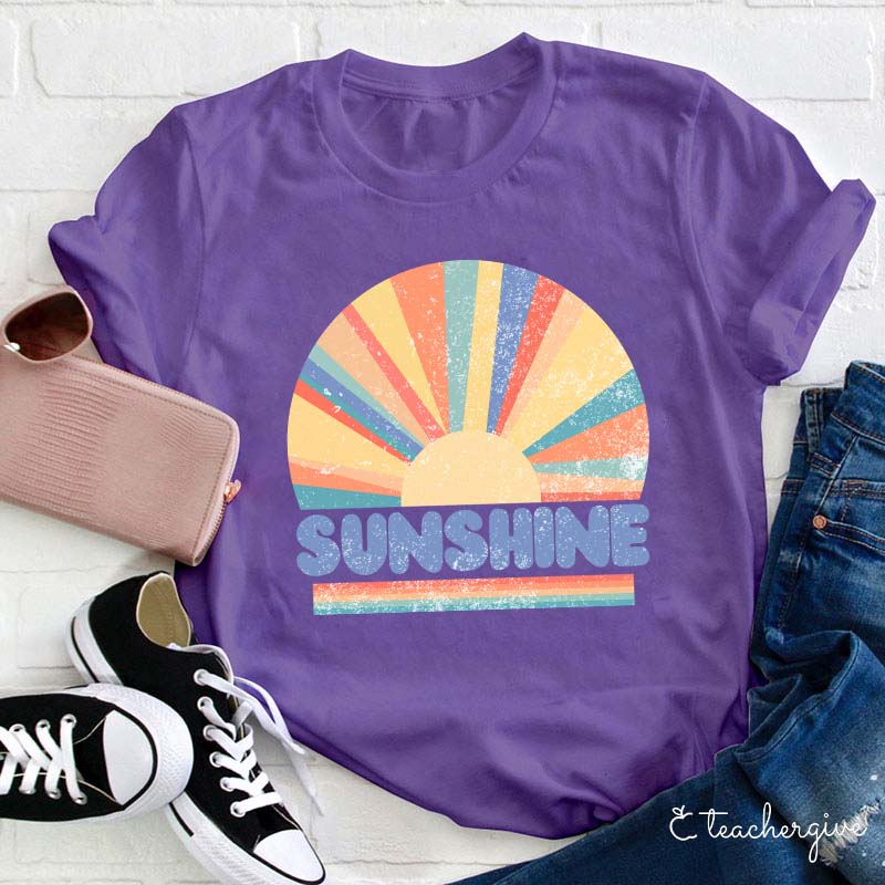 Sunshine Rainbow Teacher T-Shirt