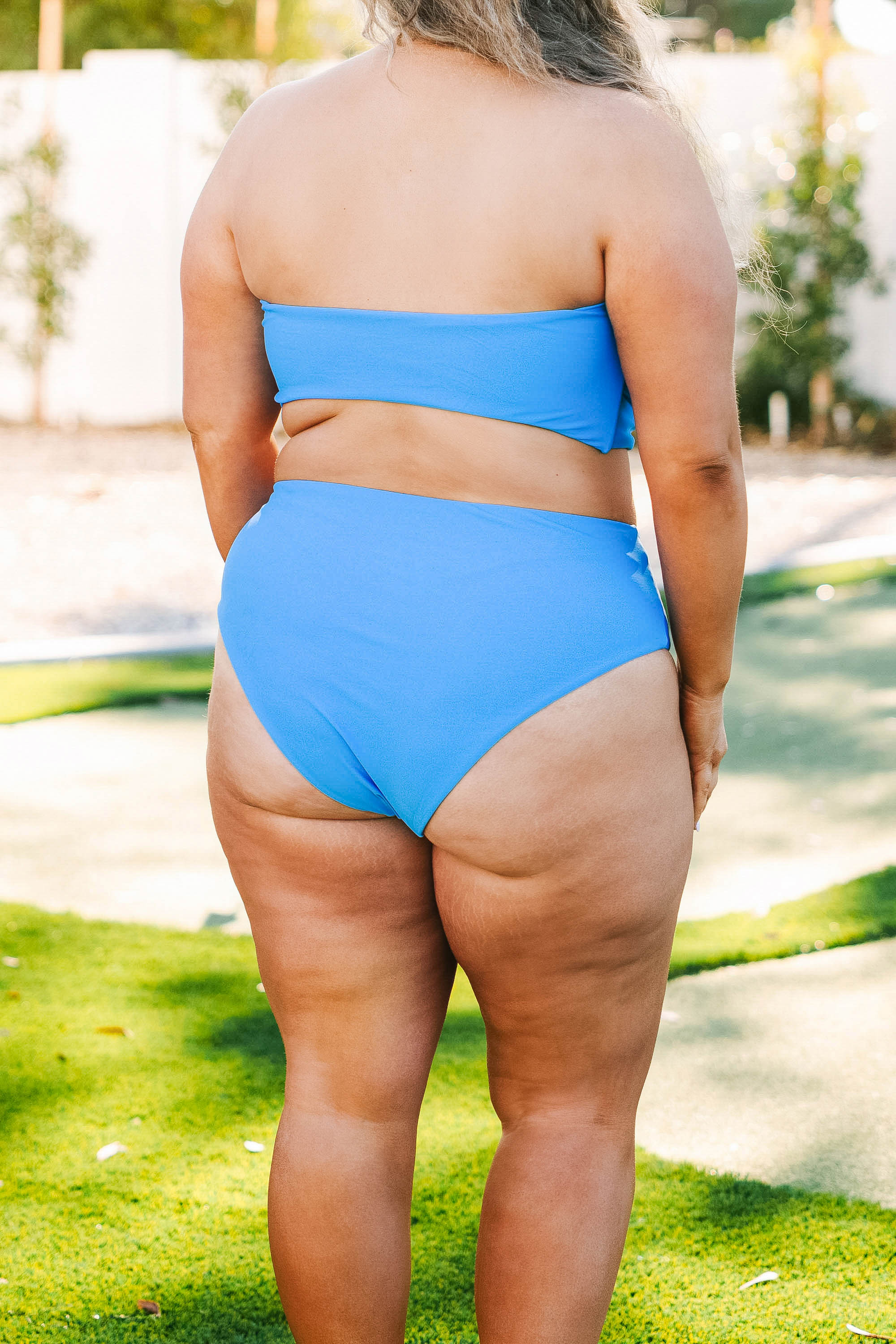 Beach Boo Swim Top. Blue