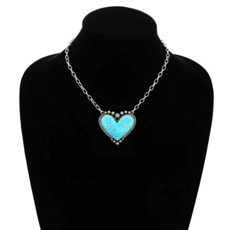 🔥49% OFF🎁Heart-Shaped Turquoise Necklace