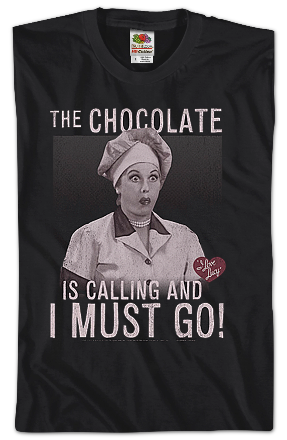 Chocolate Is Calling I Love Lucy T-Shirt