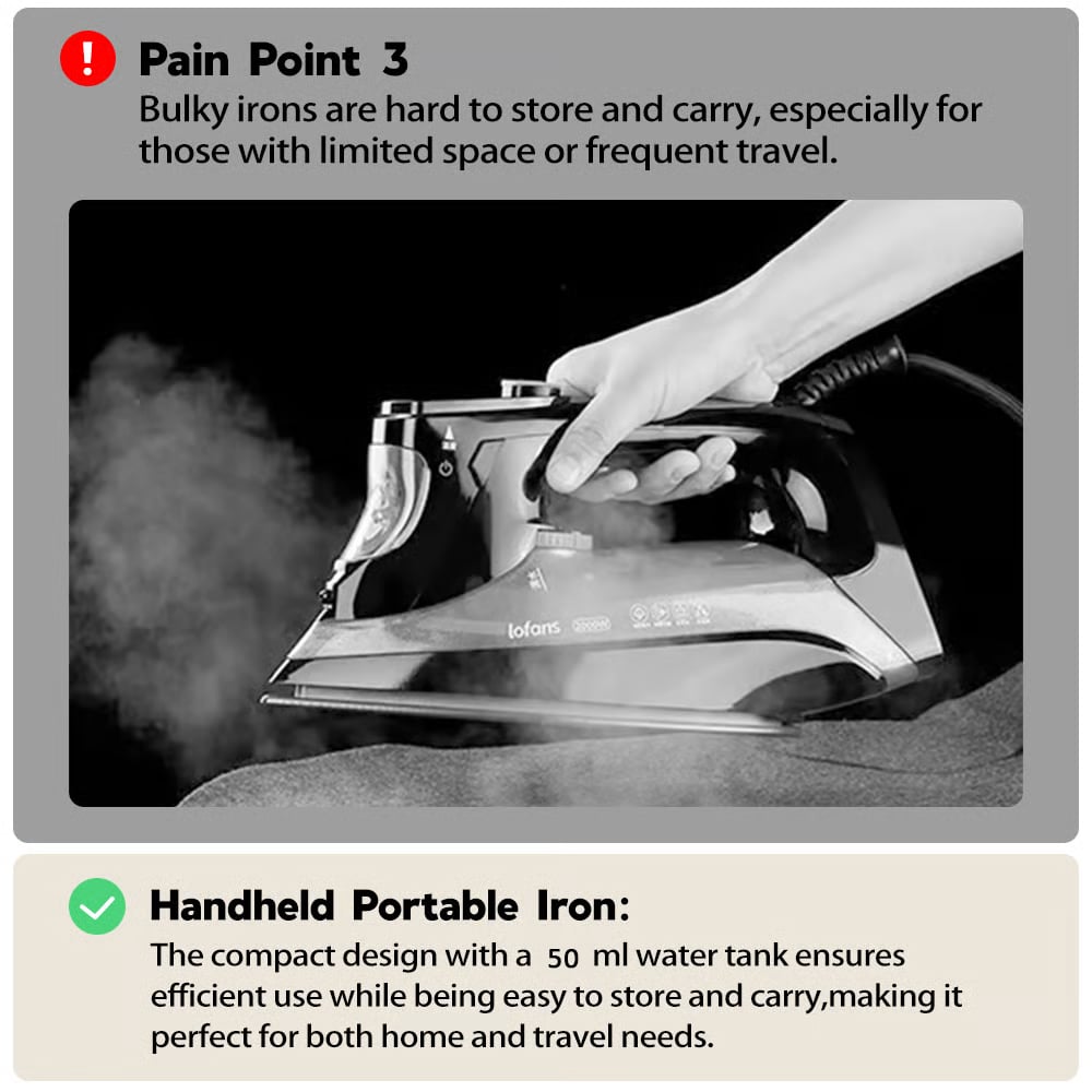 🔥Limited Time Offer🎁Portable Mini Electric Steamer Iron for Clothes