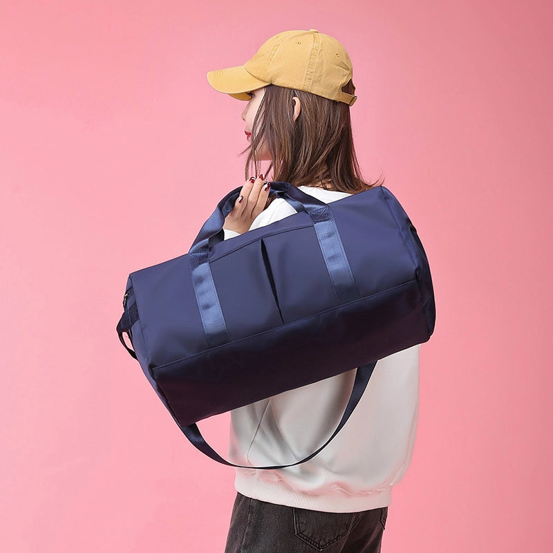 Unisex Fashion Solid Color Nylon Waterproof Travel Bags