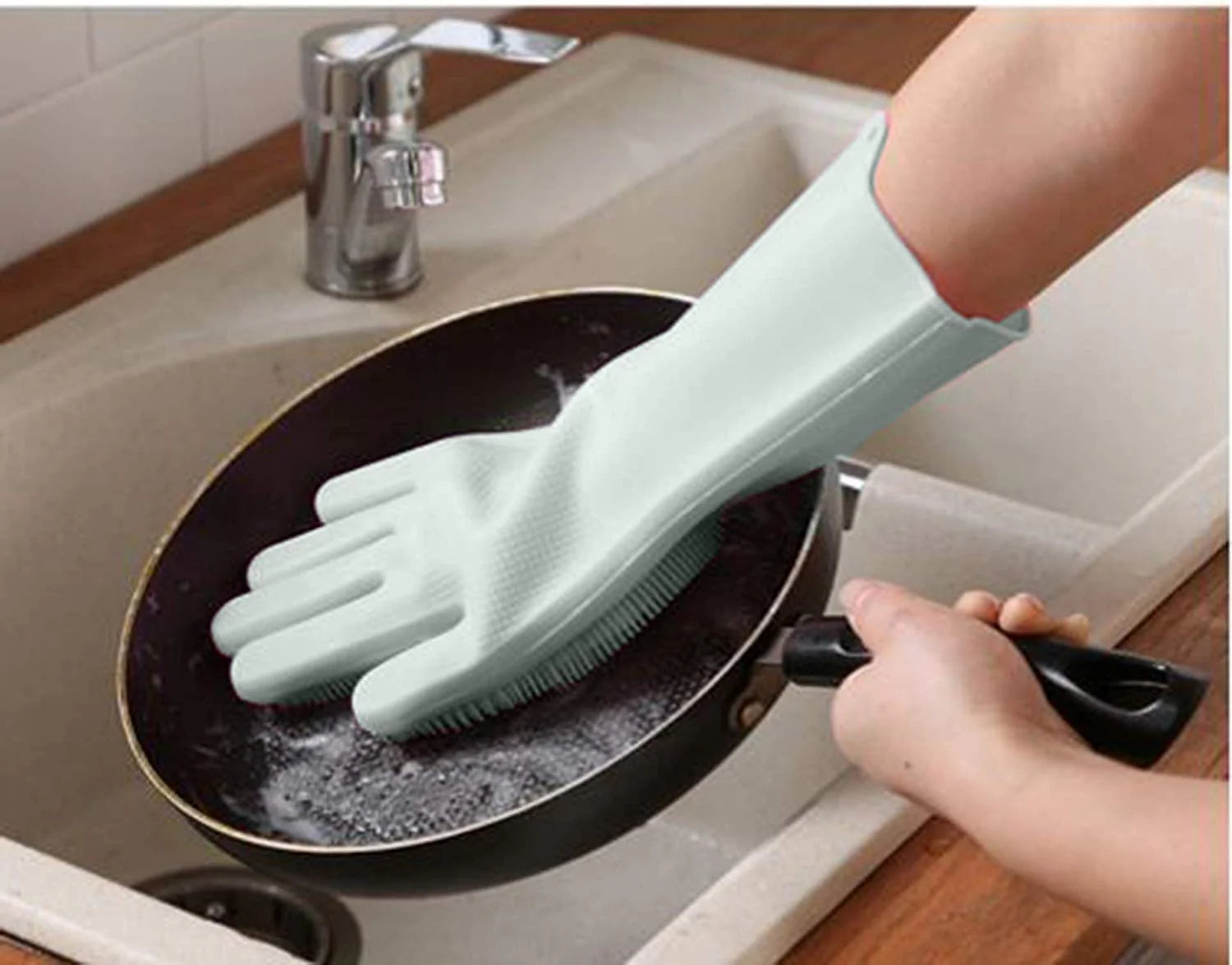 Silicone Dish Washing Gloves (PAIR)