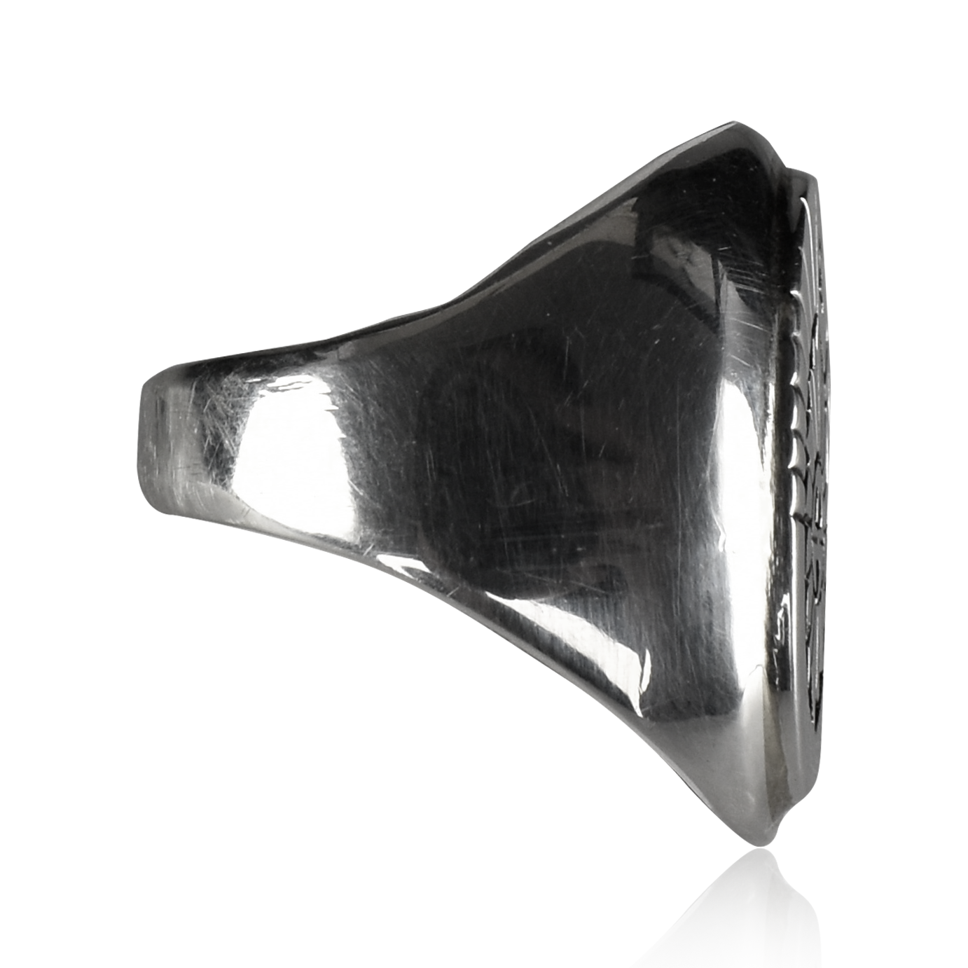 Sacred Wings Sterling Silver Signet Ring by Calvin Peterson