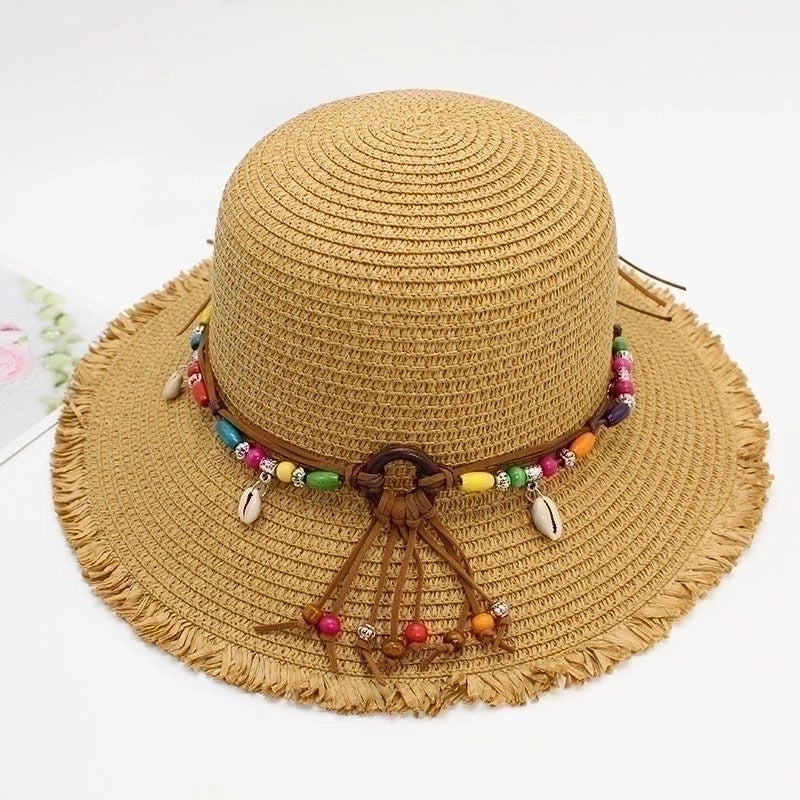 Women's Vacation Solid Color Big Eaves Straw Hat
