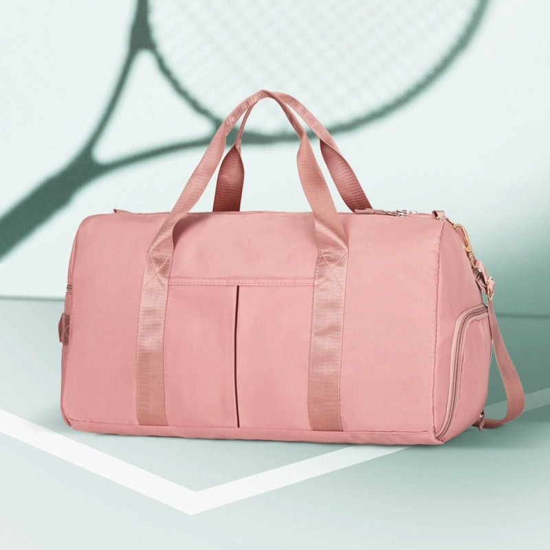 Unisex Sports Solid Color Nylon Waterproof Travel Bags